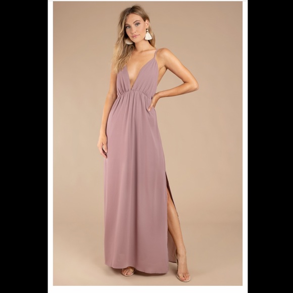 Mauve pink maxi dress - Picture 3 of 10